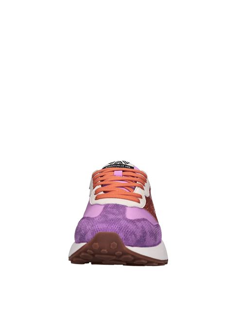 Sneakers in pelle e camoscio EMANUELLE VEE | 441P-229-10-P115CBVIOLA-ARANCIO-BEIGE